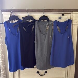 Fila/Fila Sport Racerback Athletic Tank Tops - SET OF FOUR!!